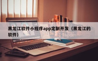 黑龙江软件小程序app定制开发（黑龙江的软件）