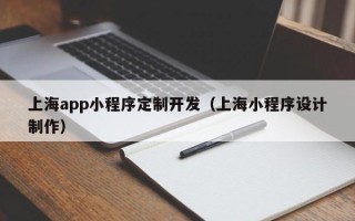上海app小程序定制开发（上海小程序设计制作）