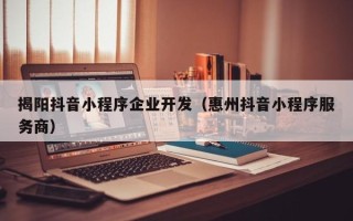 揭阳抖音小程序企业开发（惠州抖音小程序服务商）
