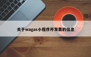 关于wagas小程序开发票的信息