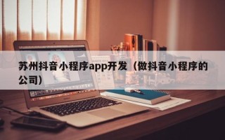 苏州抖音小程序app开发（做抖音小程序的公司）