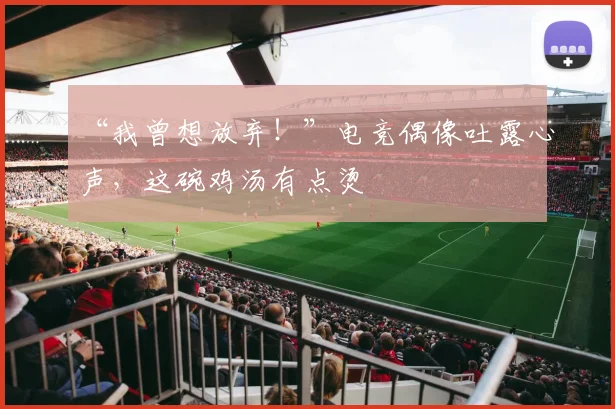 “我曾想放弃!”电竞偶像吐露心声,这碗鸡汤有点烫
